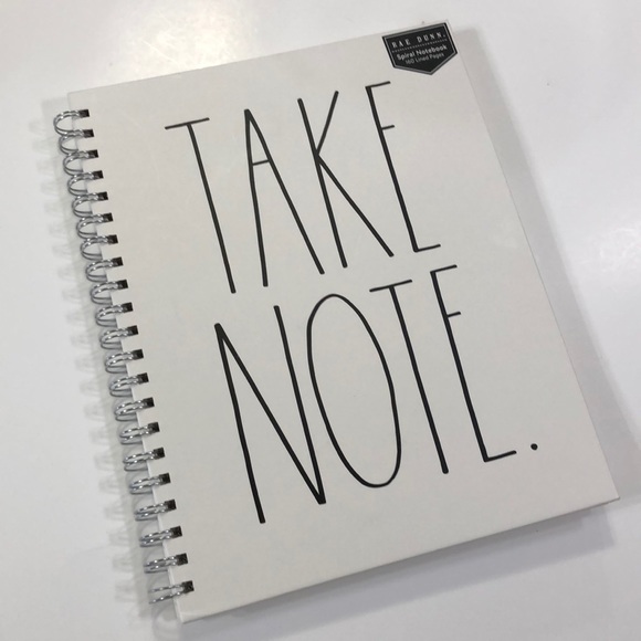 Rae Dunn Other - Rae Dunn Take Note XL Spiral Notebook 160 Pages